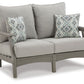 Visola - Loveseat w/Cushion - Gray