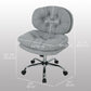 Armless Office Chair with Tilt and Adjustable Height - Grey