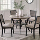 Corloda - Black / Gray - Round Drm Table Set (Set of 5)