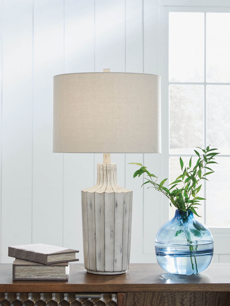 Imre - Distressed Brown - Poly Table Lamp - Forward Furniture