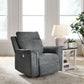 Barnsana - Gravel - Power Rocker Recliner - Fabric