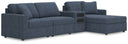 4 Pc. Sectional With Raf Corner Chaise And Audio Console