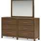 Cabalynn - Light Brown - Dresser And Mirror