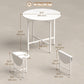 Drop Leaf Table, Folding Dining Table for Small Spaces 80 cm, White