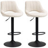 Swivel Counter-Height Bar Stools Set of 2 - Cream