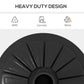 Umbrella Base, Heavy Duty Concrete Base Holder with Steel Pole, Round Parasol Stand for Patio, Outdoor, Backyard, Black