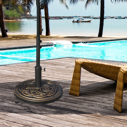 25 lb Bronze Round Umbrella Base, Heavy Duty