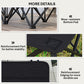 6 Seat Folding Camping Chair with Cup Holder and Carrying Case for Camping, Picnic, Sports Events, Blue