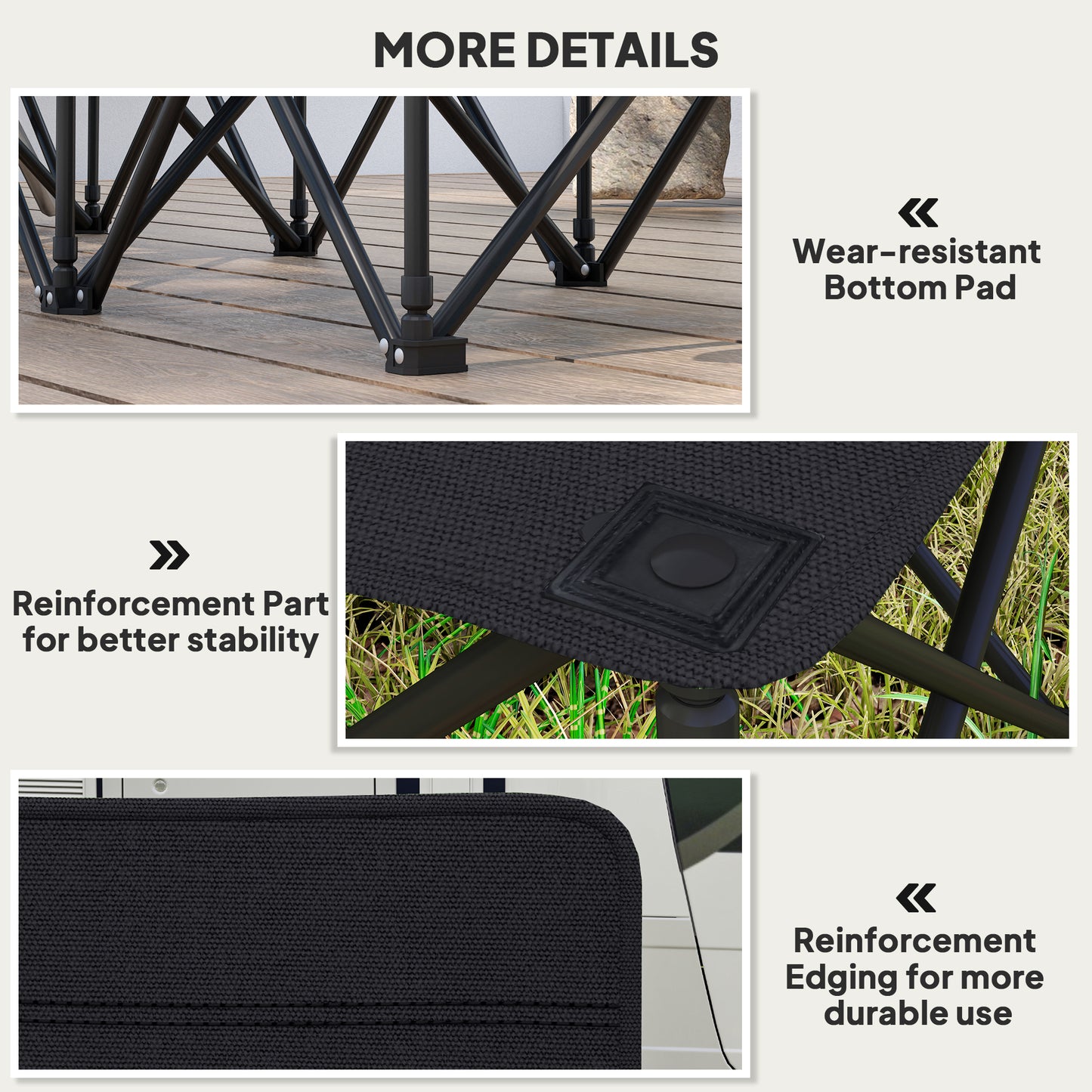 6 Seat Folding Camping Chair with Cup Holder and Carrying Case for Camping, Picnic, Sports Events, Blue