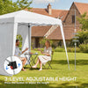 8' x 8' Pop-Up Canopy Tent with 2 Sidewalls & Carry Bag
