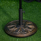 29 lb Heavy Duty Concrete Umbrella Base, 19" Round Parasol Holder for Outdoor, Garden, Backyard, Deck, Bronze
