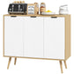 Sideboard Buffet Cabinet with Adjustable Shelves - Natural