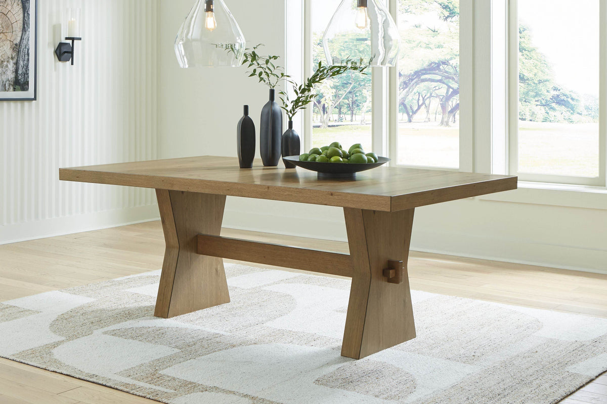 Galliden - Light Brown - Rectangular Dining Room Table - Forward Furniture
