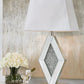 Prunella - Silver Finish - Mirror Table Lamp