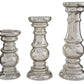 Rosario - Silver Finish - Candle Holder Set (Set of 3)