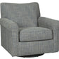 Renley - Swivel Glider Accent Chair - Ash