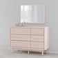 Wistenpine - Blush - Dresser And Mirror