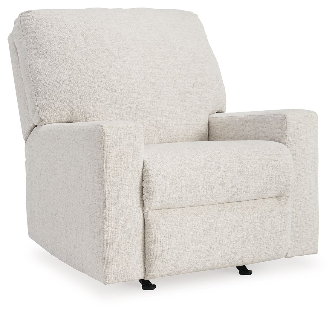 Rannis - Snow - Rocker Recliner - Fabric