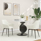 Velvet Dining Chairs Set of 2 with Armrests - Cream White