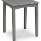 Cove Beach - Square End Table - Gray