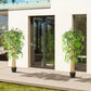Set of 2 5FT Artificial Tree Bamboo Tree Fake Plants in Pot for Home Office Living Room Decor, Green