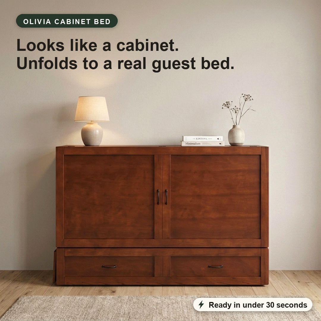 Olivia Murphy Cabinet Bed With Mattress