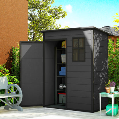 5' x 3' Garden Shed with Floor, Window & Vent