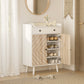 Shoe Cabinet for Entryway, Modern Shoe Storage Cabinet with Adjustable Shelves and Drawer for 12 Pairs, White