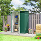 5 x 3ft Outdoor Storage Shed Metal Garden Shed Cabanon with Sloped Roof, Lockable Door for Tool, Green