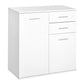 High Gloss Sideboard with 2 Drawers and 2 Doors - White