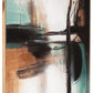 Brunonia - Teal / Orange / Black - Wall Art