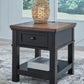 Wildenauer - Brown / Black - Rectangular End Table - Forward Furniture