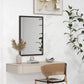 22" x 30" Bathroom Mirror for Wall, Rectangular Mirror for Living Room, Bedroom, Entryway, Black