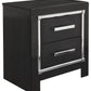 Kaydell - Black - Two Drawer Night Stand