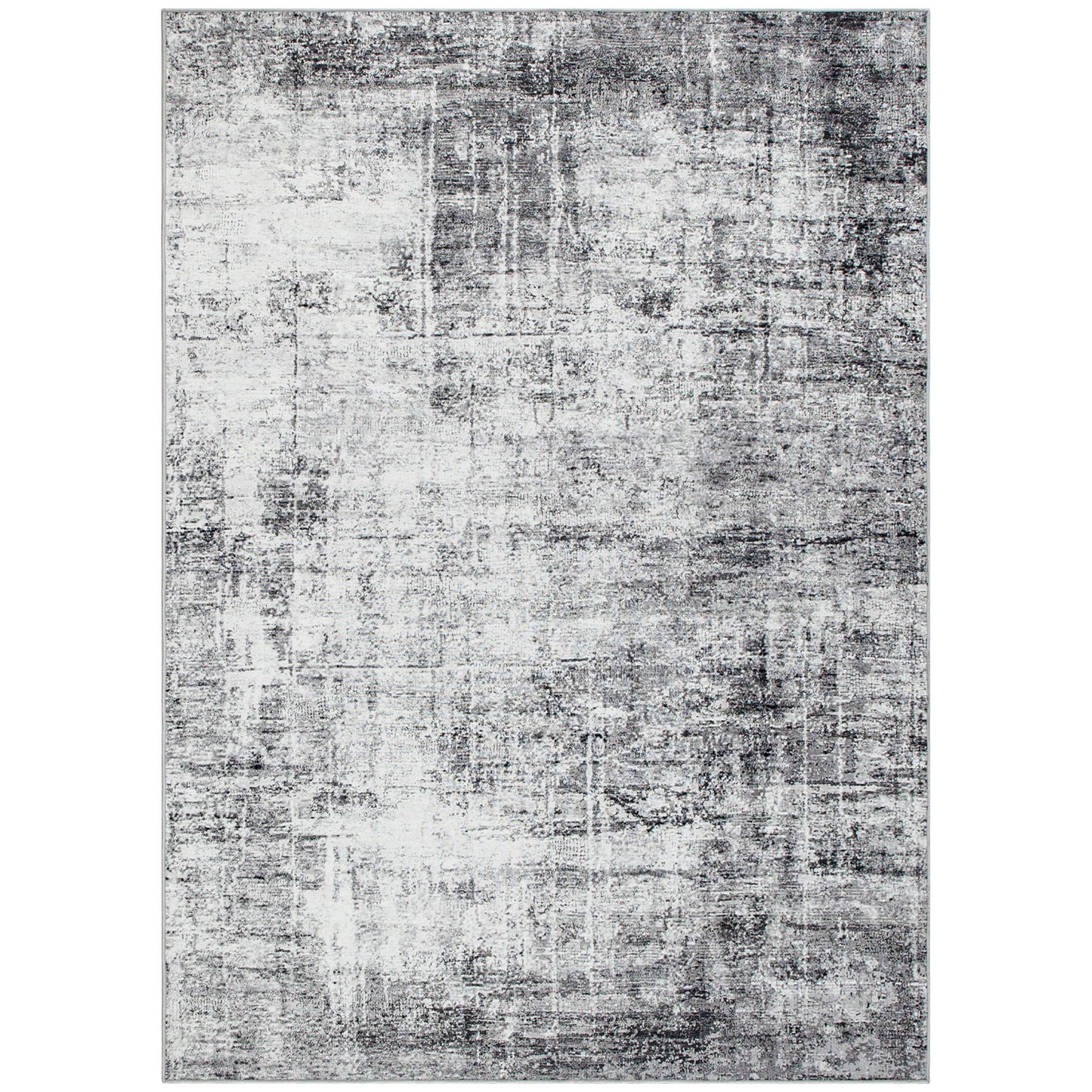 Area Rug for Living Room 6x9, Modern Abstract Machine Washable Rug, Non-Slip Carpet for Bedroom, Dining Room, Grey