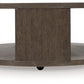 Neo - Round Cocktail Table - Rich Brown