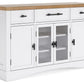 Ashbryn - White / Natural - Dining Room Server