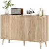 Fluted Buffet Sideboard with Adjustable Shelves - Oak