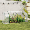 6' x 3' x 2.6' Mini Greenhouse Portable Hot House for Plants with Zippered Doors for Outdoor, Indoor, Garden, Clear