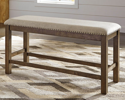 Moriville - Beige - Double UPH Bench - Forward Furniture