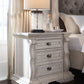 Bruchandi - Three Drawer Night Stand - Antique White