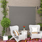 8' x 6' Patio Door Blinds, Outdoor Roller Shades, Cordless Roll Up Shade for Porch Gazebo, Light Grey
