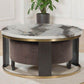 Jazmore - Brown / Brass Finish - Nesting Cocktail Tables (Set of 2) - Forward Furniture