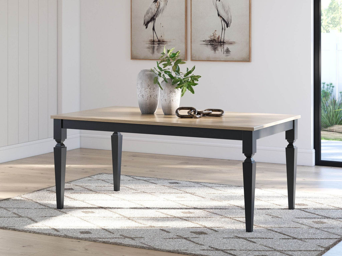Brenkerton - Rectangular Dining Room Table - Grayish Brown / Black