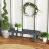 Outdoor Garden Bench, Backless Patio Fir Wood Stool, Armless Loveseat, 43.25