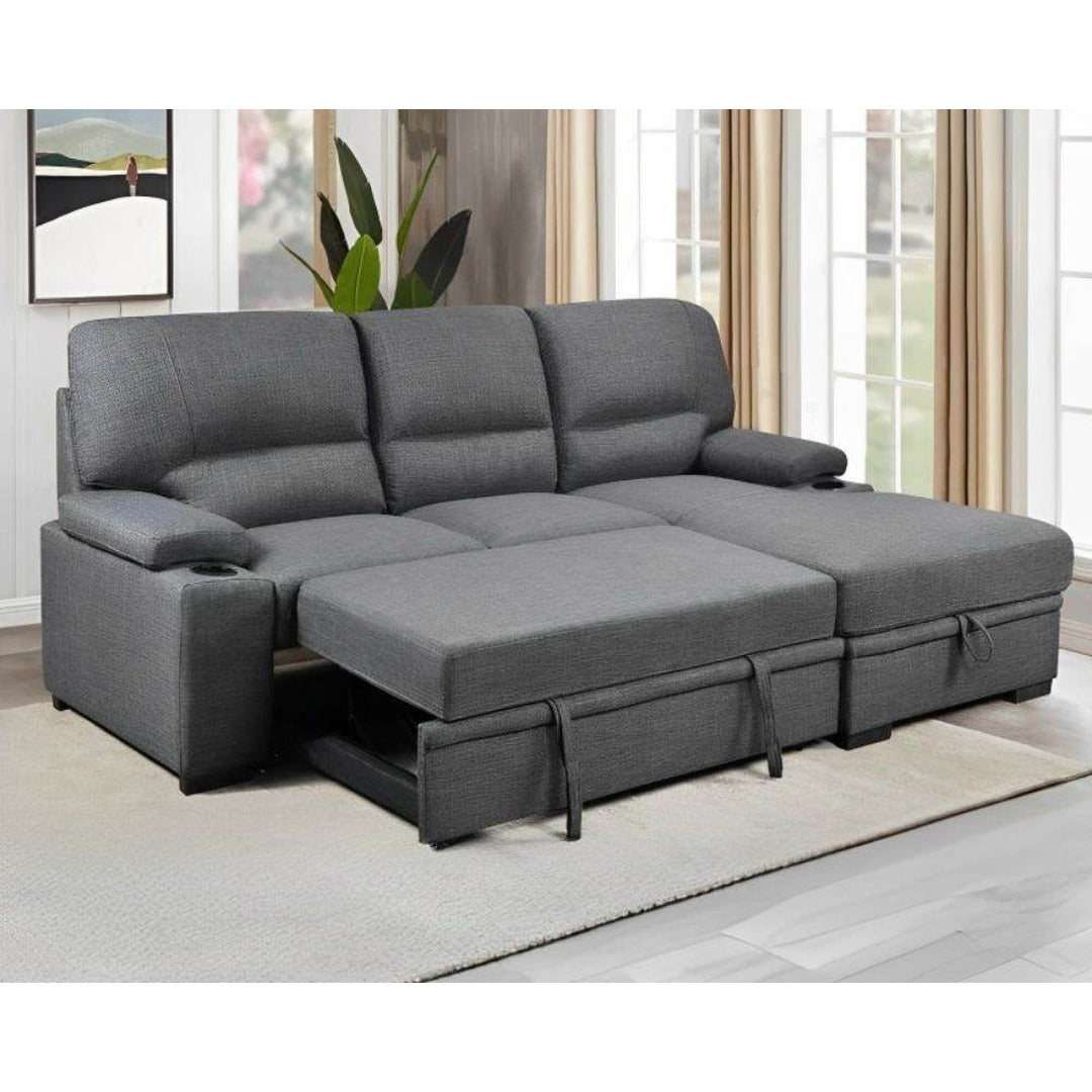 Porter Sleeper Sectional with Cup Holders - Forward Furniture