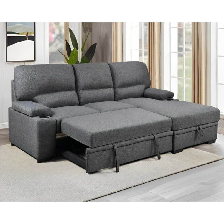Porter Sleeper Sectional with Cup Holders - Forward Furniture
