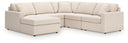5 Pc. Sectional With Laf Corner Chaise, Wih Raf Corner Chair