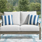 Rainier Ranch - Loveseat With Cushion - Brown / Beige