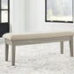 Parellen - Beige / Gray - Upholstered Storage Bench